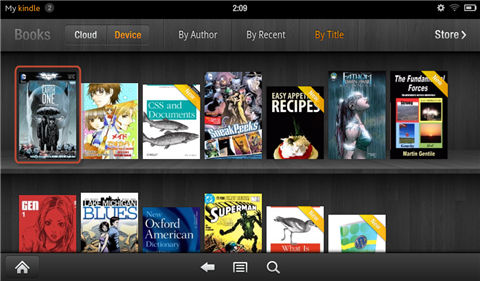 read comics on kindle fire-Find the comic in "Books"